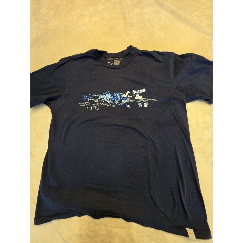 Nike Men's Size Xl Short Sleeve Navy Blue Graphic T-Shirt